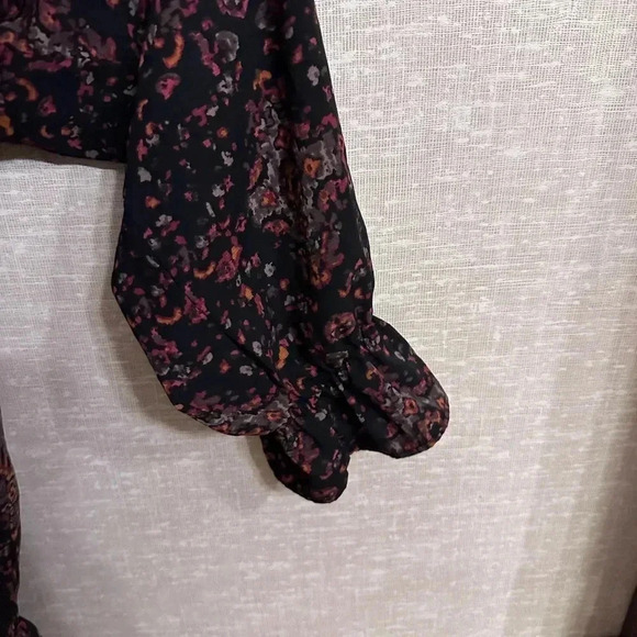 Women’s‎ 3XL Patterned Peplum Sleeve Blouse - Picture 5 of 8